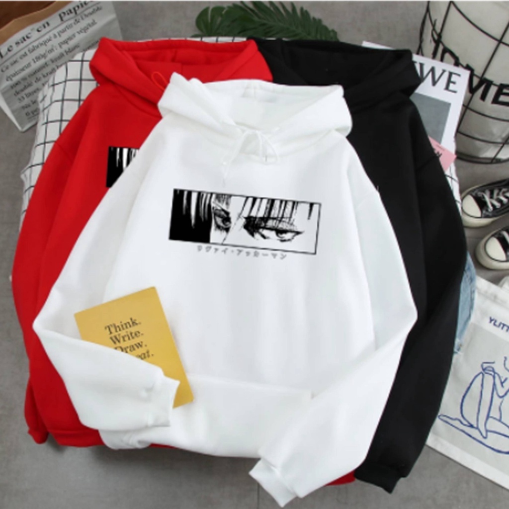 Jacket Sweater Hodie Anime Kartun Jepang Anime Attack On Titan Pria Wanite Sweeter Hodi Karakter Lak