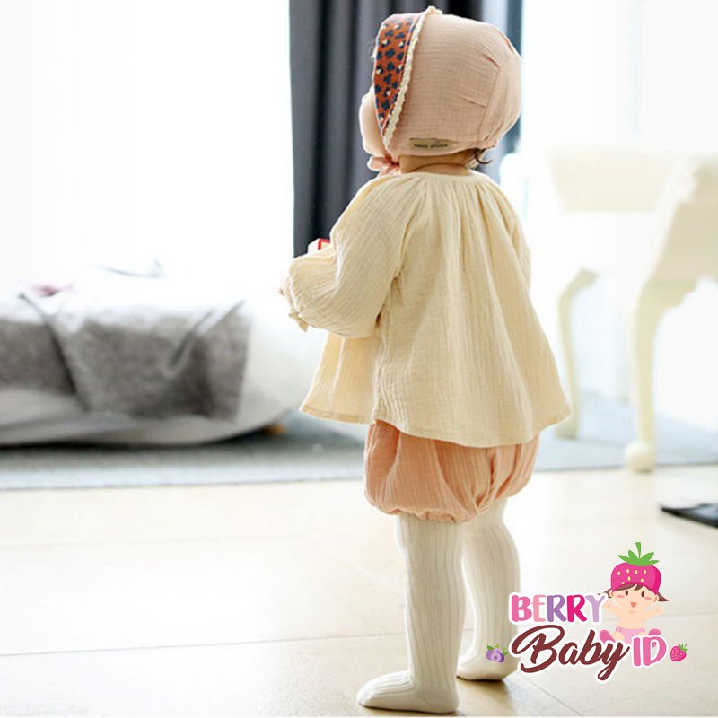 YooBerry Legging Celana Tutup Kaki Bayi Balita Pantyhose Katun Polos Antislip Berry Mart