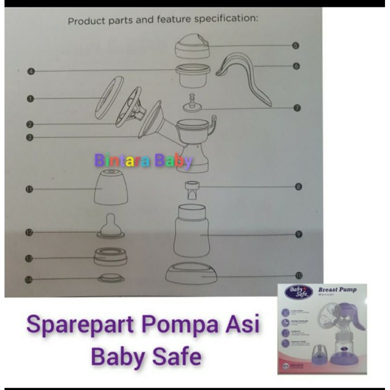 Sparepart Pompa Asi Baby Safe Manual / Aksesoris Valve BabySafe Original Breast pump Katup Susu Baby Safe Valve