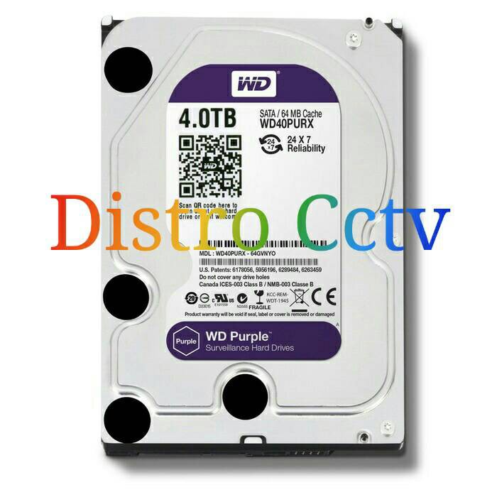 Hard Disk 4.0 TB WD Purple Garansi Resmi 3 Tahun...