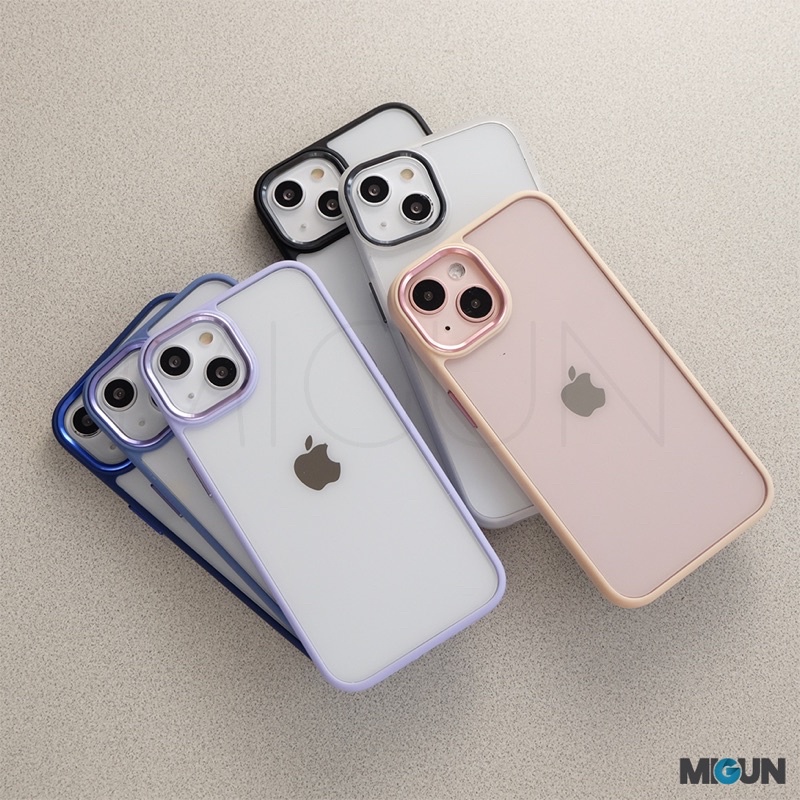 New! METALLIC MATTE BUMPER - Softcase For iphone 11 12 13 PRO PROMAX