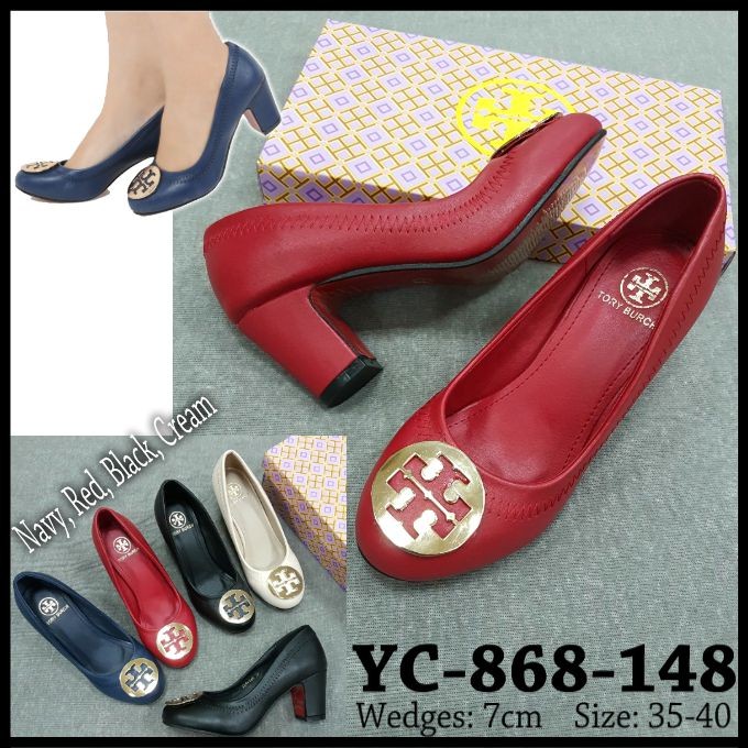 Sepatu TORY BURCH YC-868-148  Spool Heels / Hak Tahu 7cm