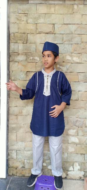 KOKO YUSUF ANAK / STELAN TURKI ANAK 10 - 12 TAHUN / PAKISTAN ANAK / KURTA ANAK