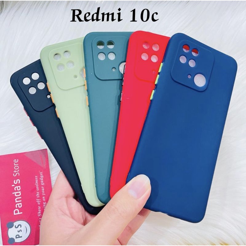 Case Redmi 10C Babycase + Pelindung Kamera, Makaron Full Color (PsS)