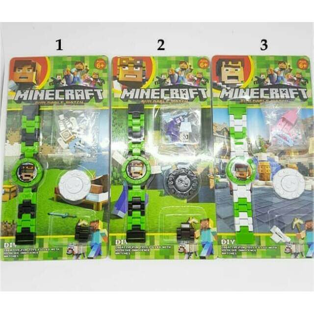 Jam Tangan Lego / Jam Tangan Robot / Jam Tangan Anak MineCraft