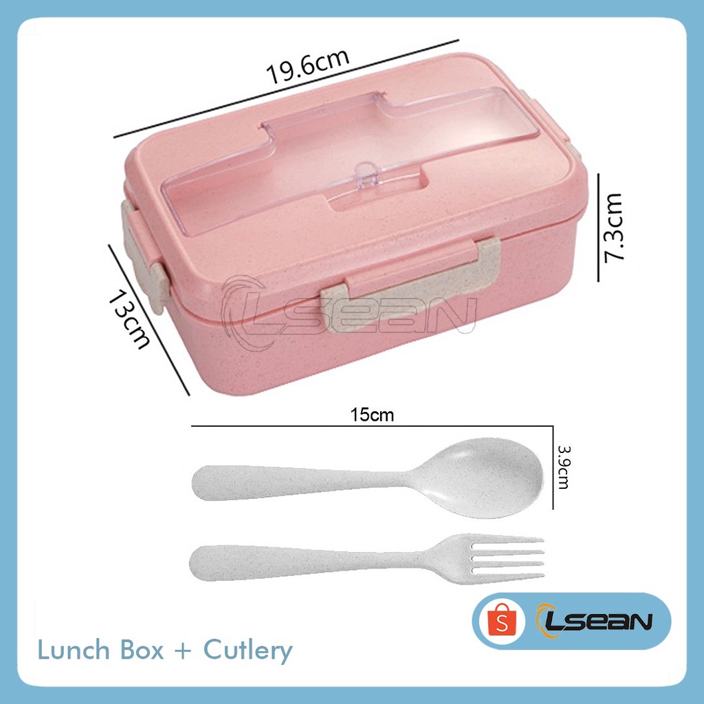 LUNCH BOX SET /KOTAK MAKAN LENGKAP DENGAN SENDOK GARPU