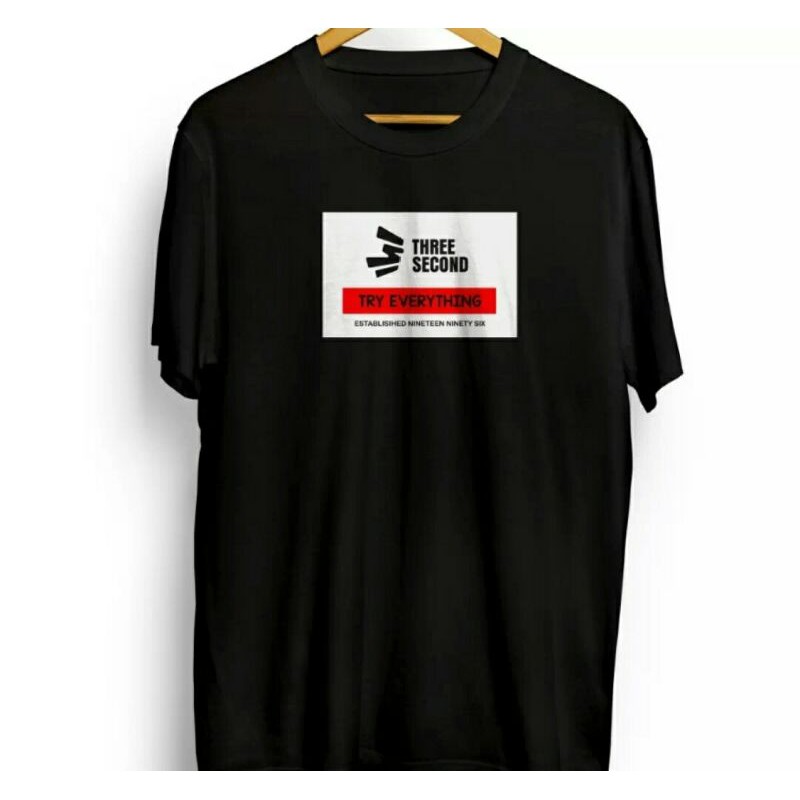 kaos distro kaos tulisan 3 second three second original