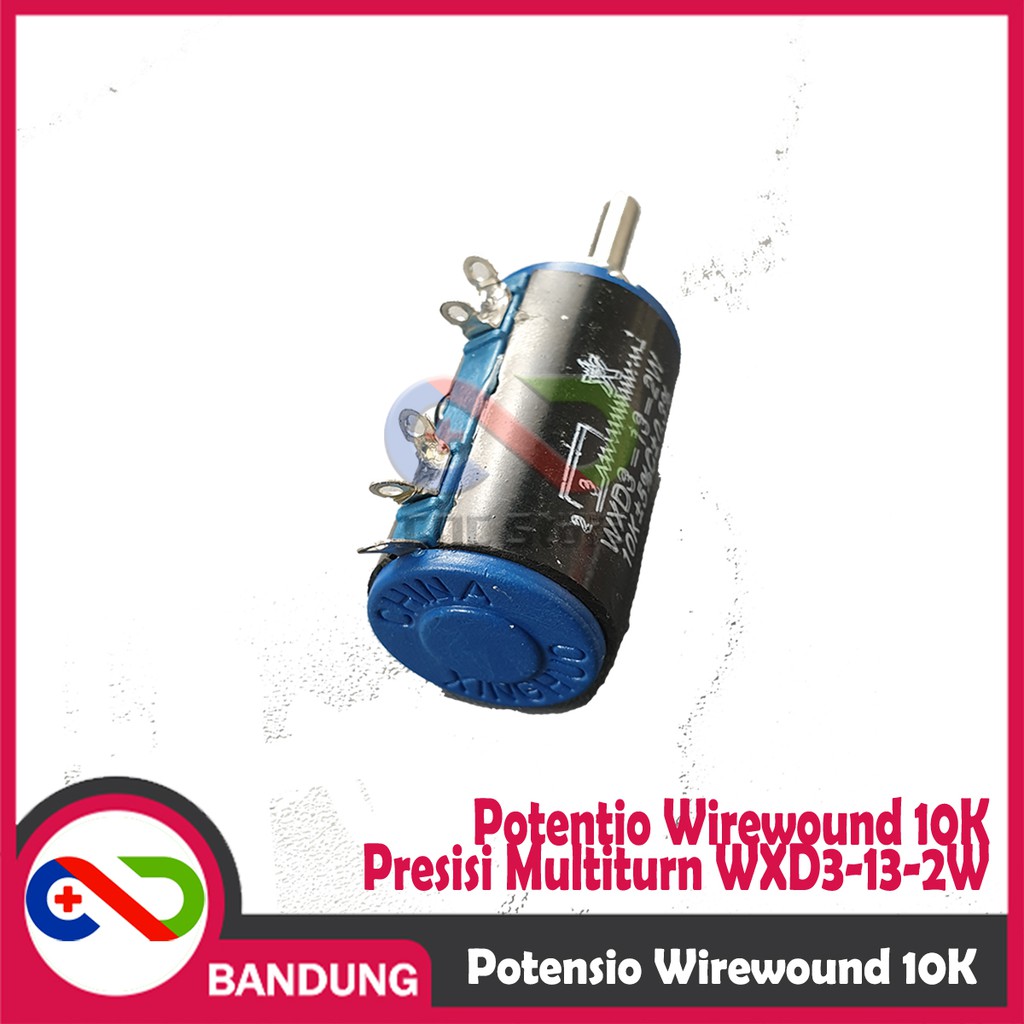 POTENSIOMETER POTENSIO WIREWOUND 10K PRESISI MULTITURN WXD3-13-2W 2W