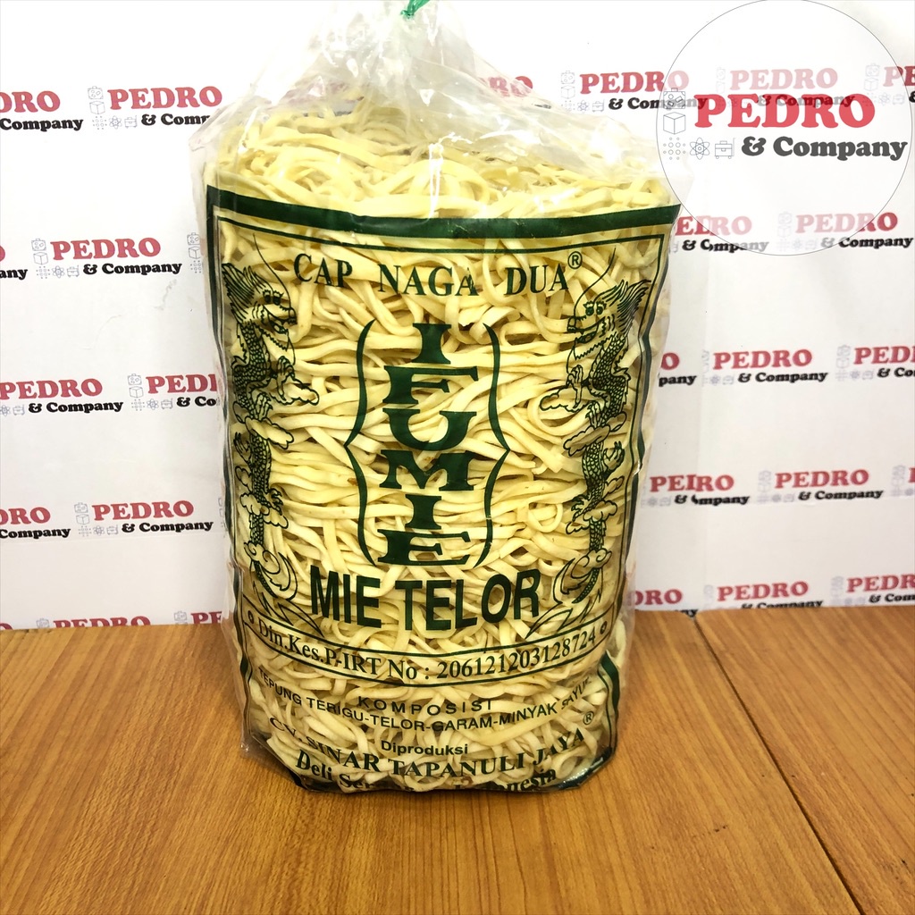 

Mie telor cap naga dua/ egg noodle (500 gr) - ifu mie mi telor kering