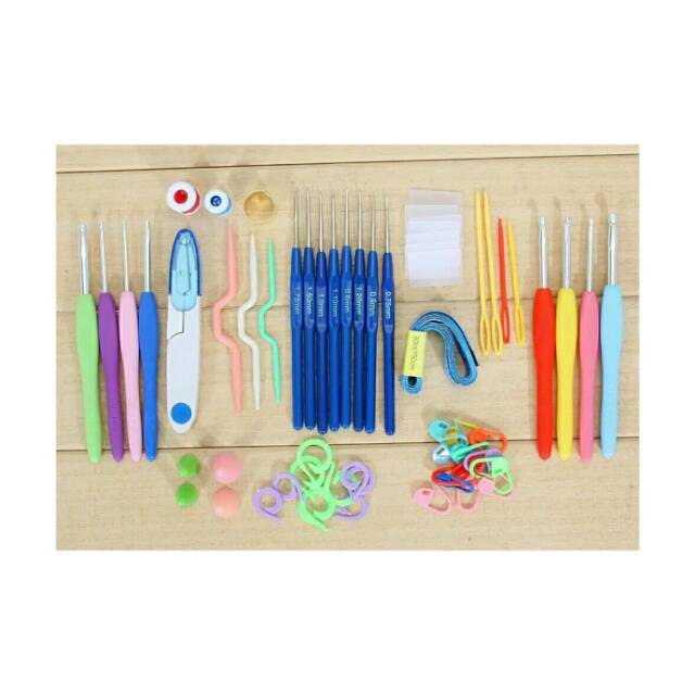 Alat rajut /hakpen set komplit + mika