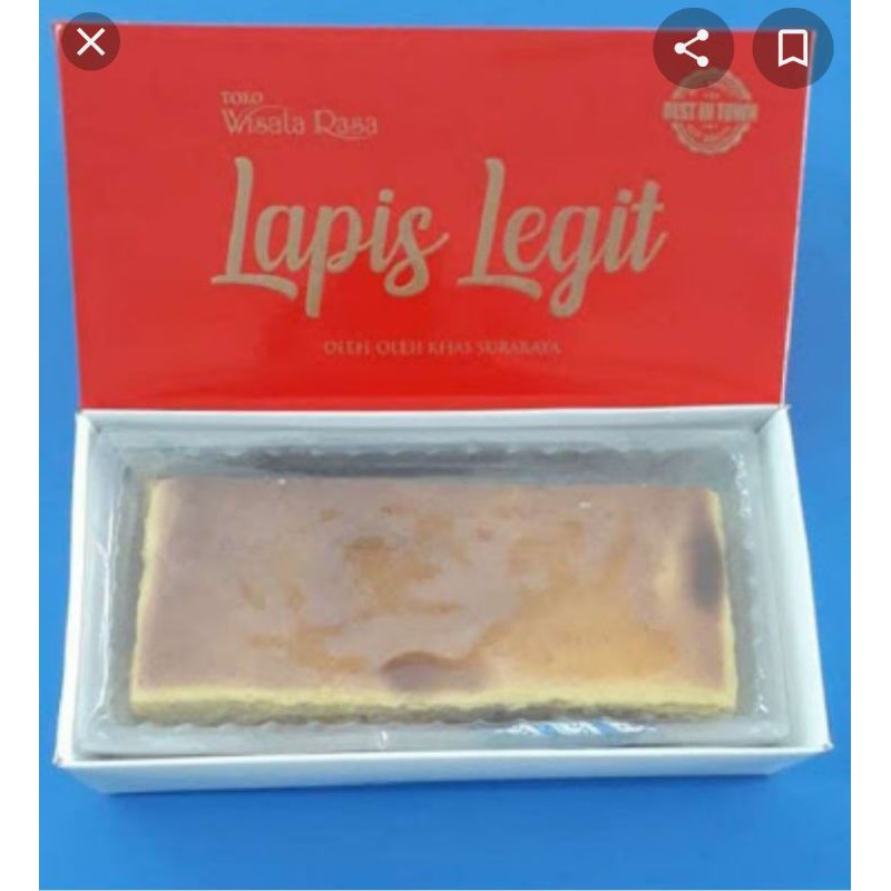 

Lapis legit merk wisata rasa 100% original free packing dos