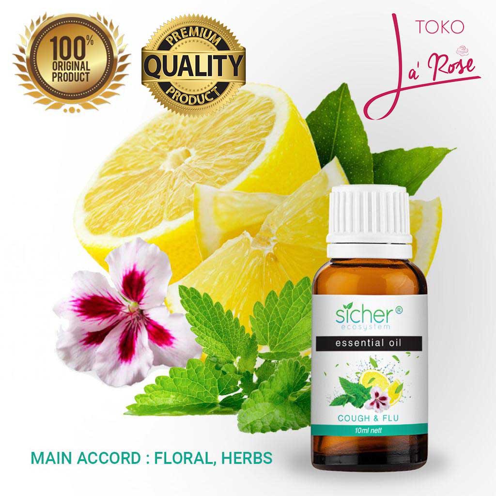 Cough Flu Essential Oil Aromatherapy Sicher Aromaterapi Batuk Pilek Immune Booster 10ml