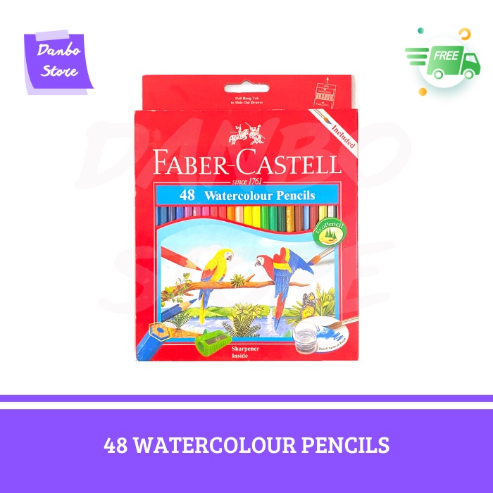 

FABER CASTELL 48 WATERCOLOUR PENCILS