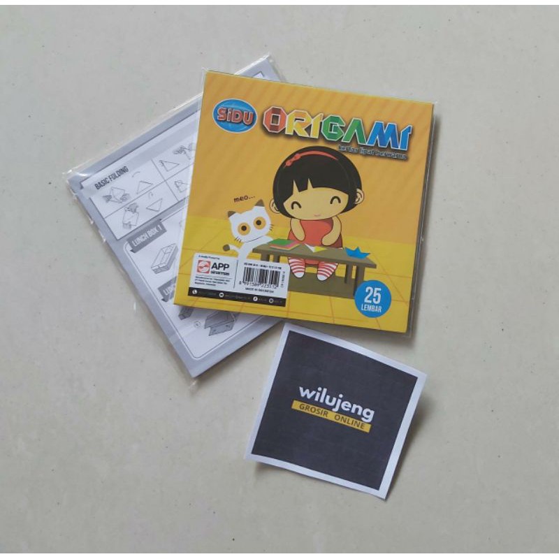 

Kertas Origami 25 lembar SiDu 12x12 Kecil (52gr)