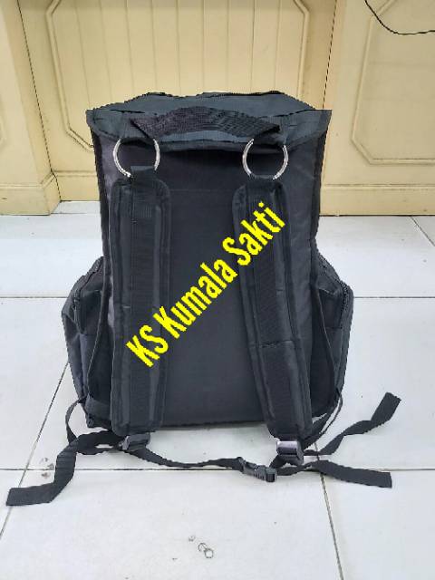 Tas Ransel Ring Hitam Polos