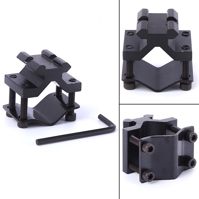 Adapter Rail Mount Universal 20mm Adjustable Untuk Senter Laser