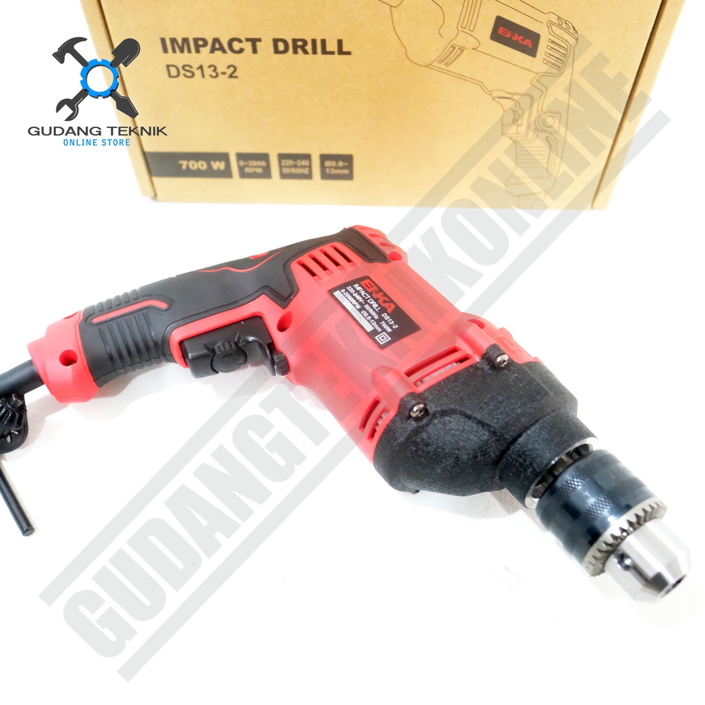 Mesin Bor Tangan 13mm ENKA DS13-2 / Bor Besi Kayu Beton 13mm DS 13-2 Impact Drill  DS 13 2 ENKA