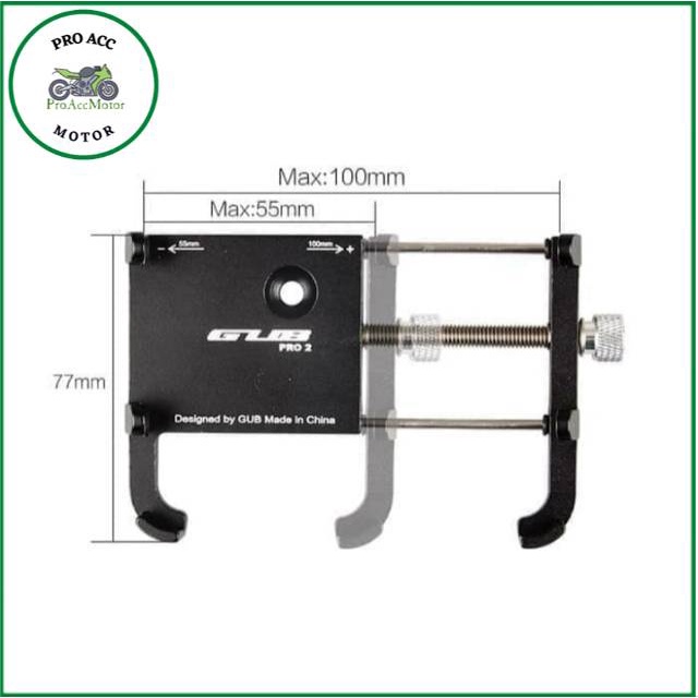 Holder HP / GPS motor ADV PCX VIXION BEAT STREET BYSON  GUB HOLDER DI STANG MOTOR DAN SEPEDA (COD)