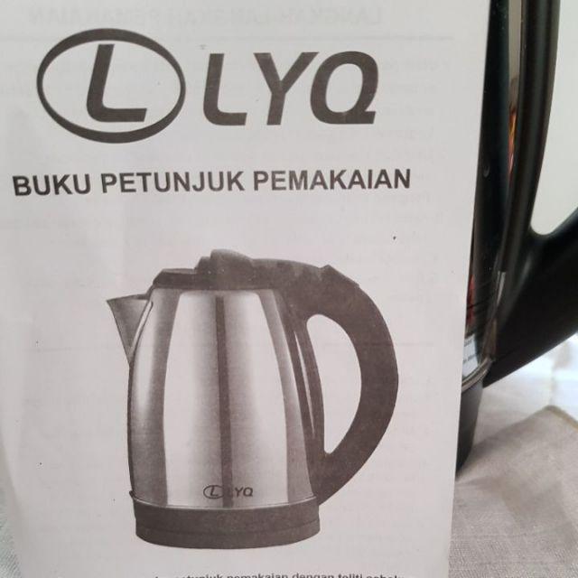 Teko Listrik Stainless Steel 1.8l - Teko Pemanas Air Panas Steinless Steel - Electric Kettle
