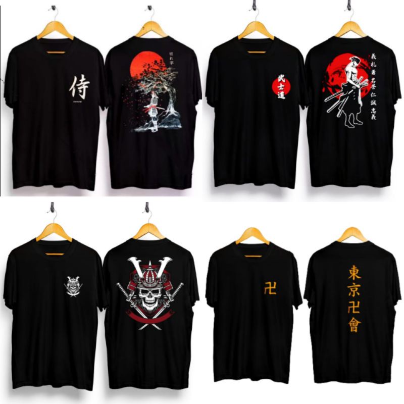 KAOS SAMURAI JEPANG/KAOS JEPANG/KAOS DISTRO SAMURAI/KAOS JAPAN