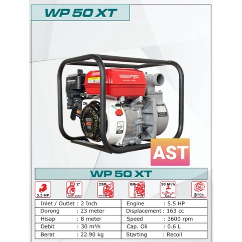 POMPA BENSIN YAMAMAX WP 2"  WP 50 XT - WATER PUMP WP 50 XT / YAMAMAX-PRO