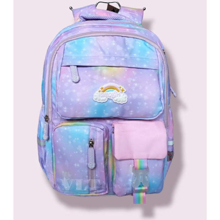 Tas Ransel Backpack Sekolah Alto Girl Original True Rainbow