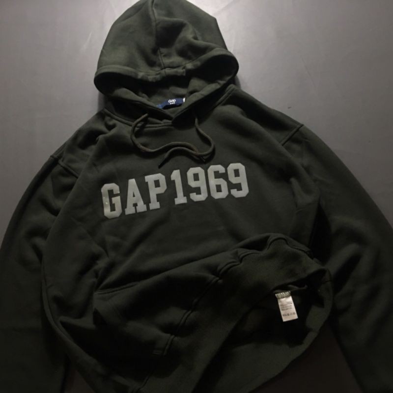 JAKET HOODIE GAP 1969 army