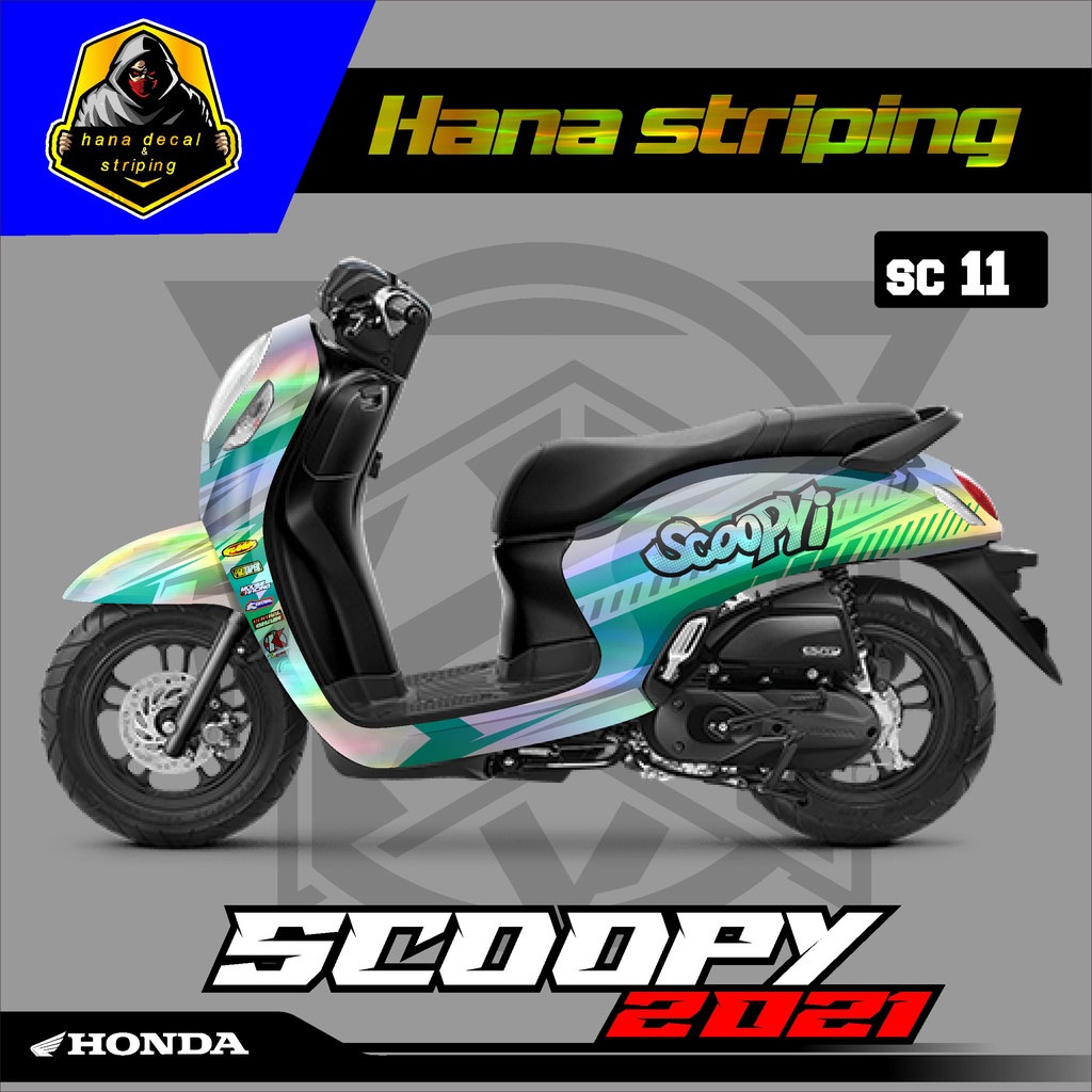 DECAL STIKER SCOOPY NEW HOLOGRAM FULL BODY kode 11