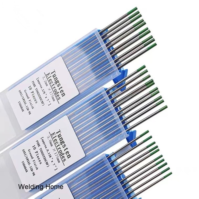 10 PCS Tig Argon Tungsten Electrode Hijau 1.6mm 2.4mm ×150mm Aluminium Green-1