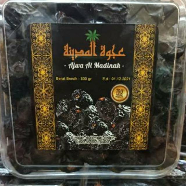 

terlaris Kurma ajwa almadinah 500gr kurma nabi