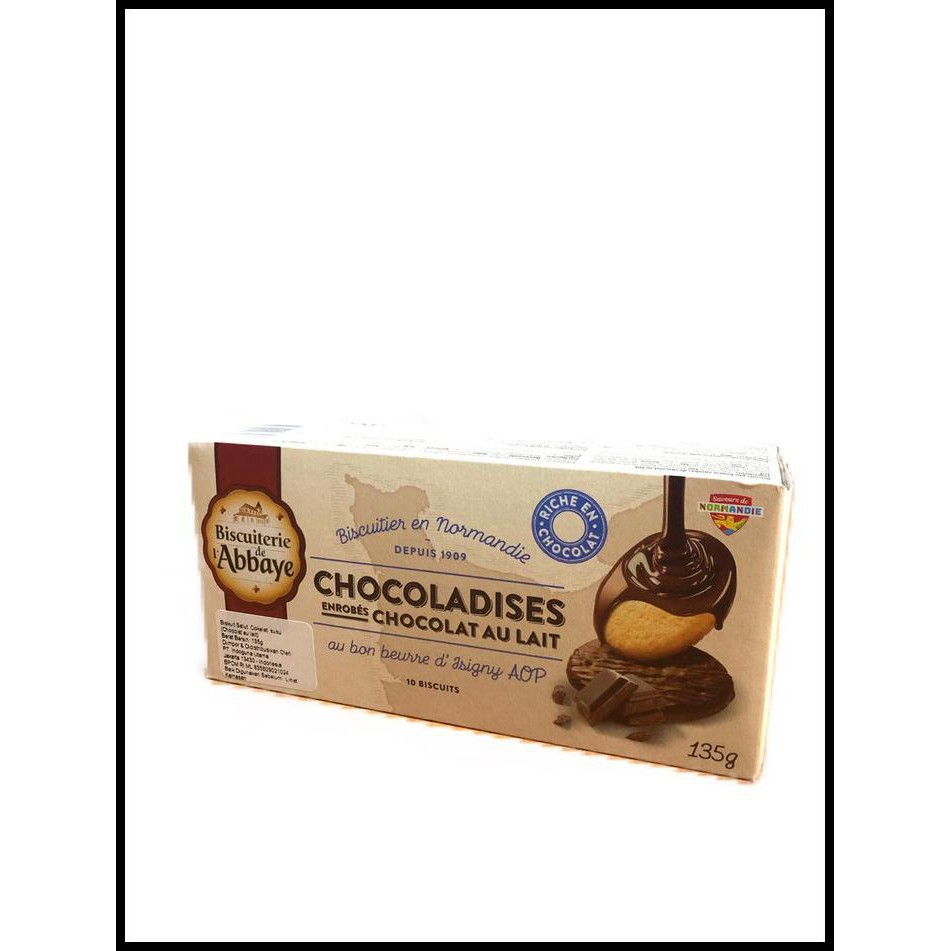 

Abbaye Chocoladies Milk Choco 135 Gr - Biskuit Import