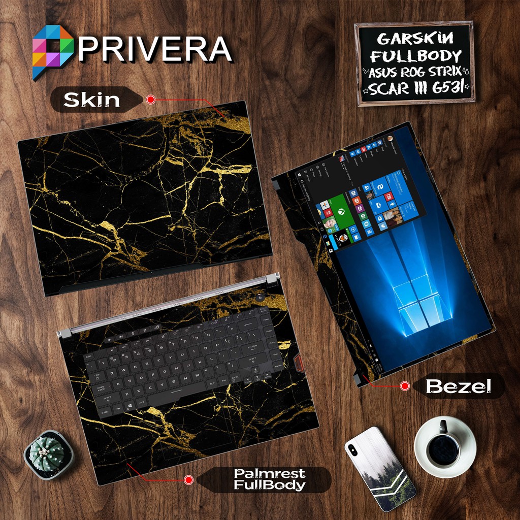 Garskin Laptop Skin Laptop Asus ROG STRIX SCAR III G531GW-I7R7G2T Fullbody