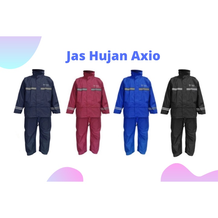 JAS HUJAN AXIO EUROPE LIST SILVER KHUSUS XXXL ASLI ORIGINAL