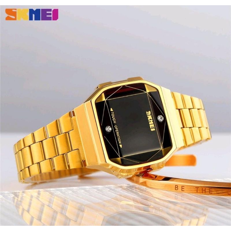 Jam Tangan Skmei Led Touch Screen Jam Tangan Wanita Rantai Skmei Original Water Resist Renang