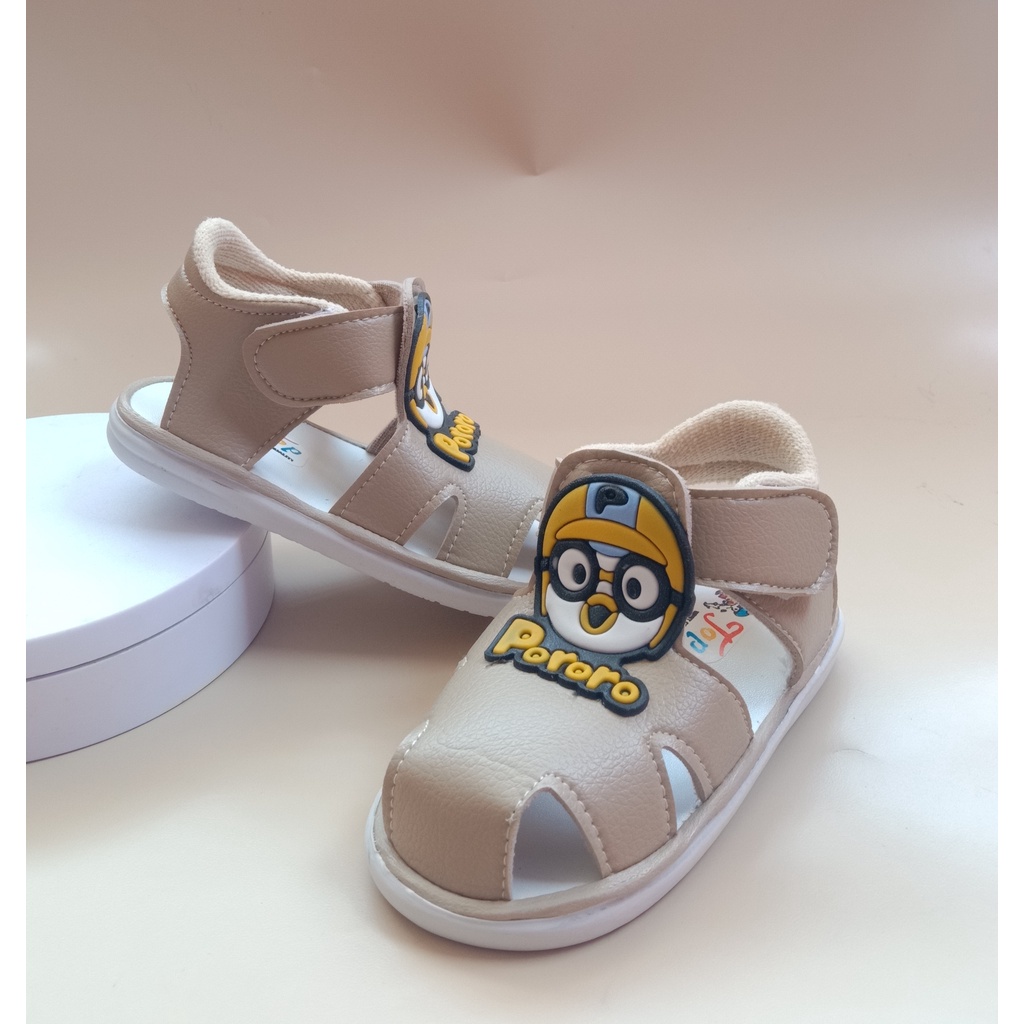 SEPATU SANDAL BUNYI USIA 1-3 TAHUN ANAK BAYI LAKI LAKI  / SEPATU SANDAL ANAK COWOK BALITA MURAH SANDAL BABY KEREN- SS-PORORO