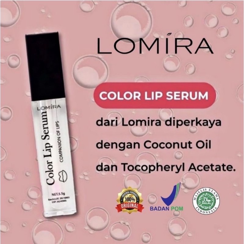 SIAP KIRIM‼️LOMIRA COLOR LIP SERUM LOMIRA / LIP SERUM LOMIRA / BPOM / LIPPIE SERUM / LIPS SERUM