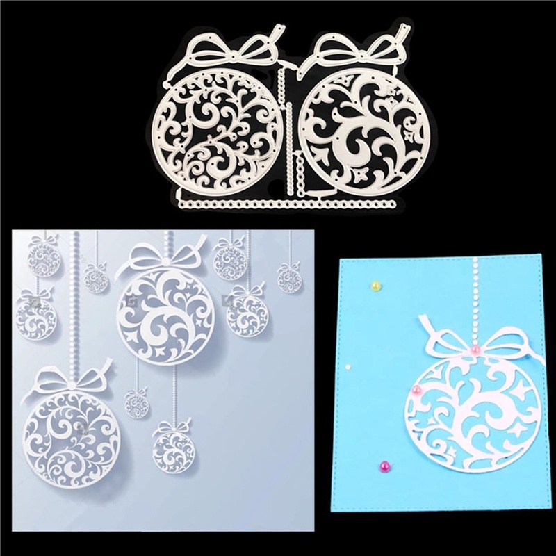 Cetakan Stensil Cutting Dies Motif Natal Bahan Metal Untuk Scrapbook / Craft DIY