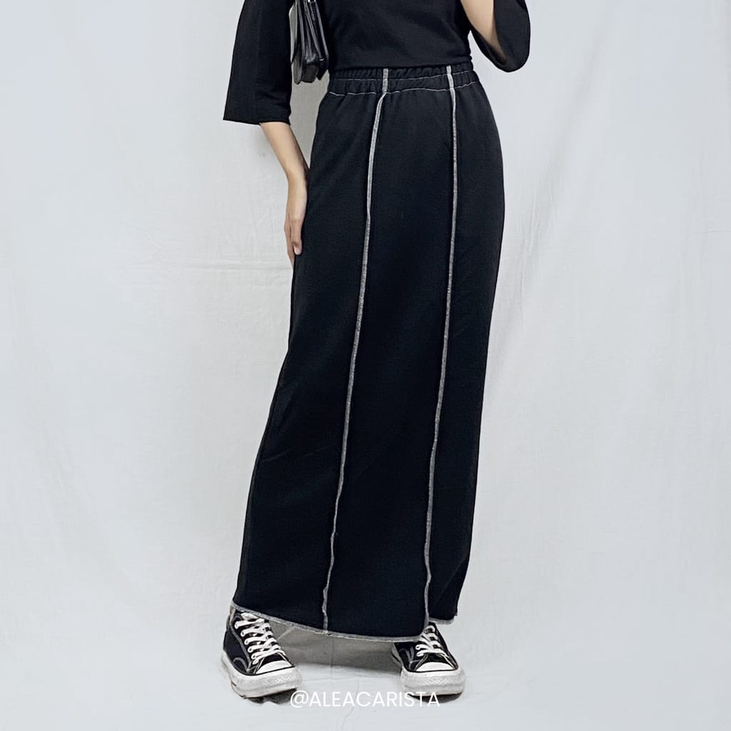 BEFAST - ZEC OOTD Wanita Rok SAYAKA / Nancy Rok Skirt RIB PREMIUM / Rok Span Wanita / Rok Keluaran Terbaru 2022 / OOTD Wanita Remaja Kekinian / Rok Maxy Polos