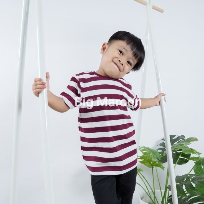 Kaos Anak Stripe Salur Big Stripe Series, Cotton Combed