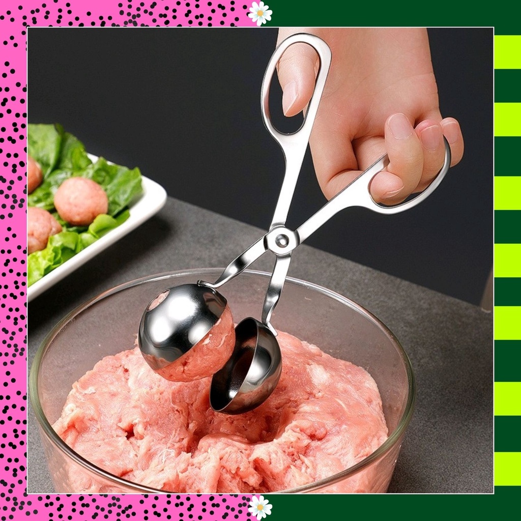 Gunting Sendok Alat Cetak Pencetak Pembuat Bakso Transhome Meatball Spoon Scoop D0985