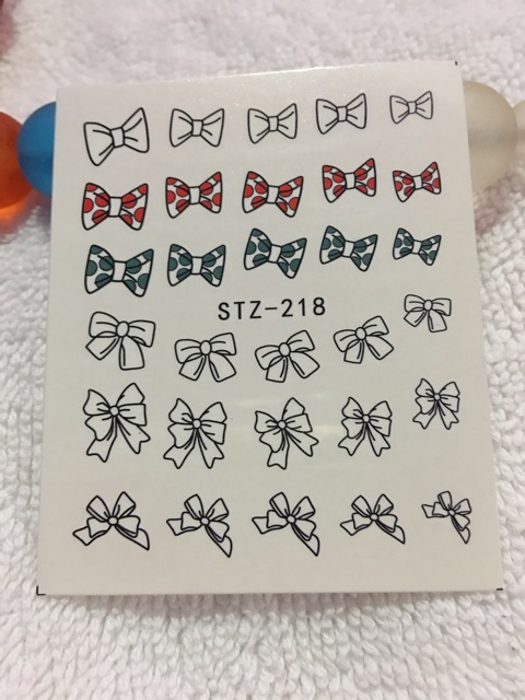 Water decal nail art stickers