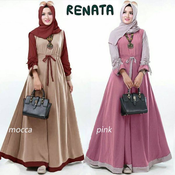 Baju muslim RENATA DRESS Gamis muslim Maxi dress muslim Baju perempuan SHOFIYA