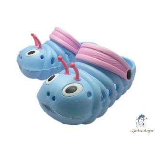 Fashion Bayi  Sandal  Selop Model Kartun Hewan Ulat Bulu  
