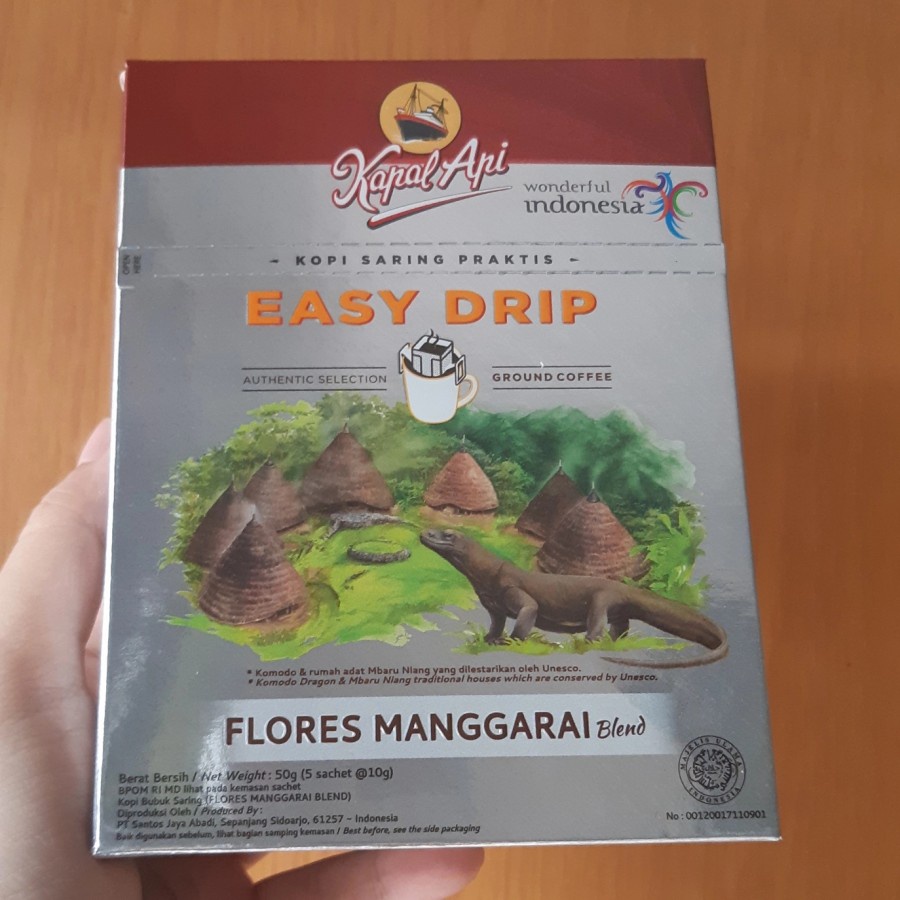 

kopi saring praktis kapal api easy drip flores manggarai blend