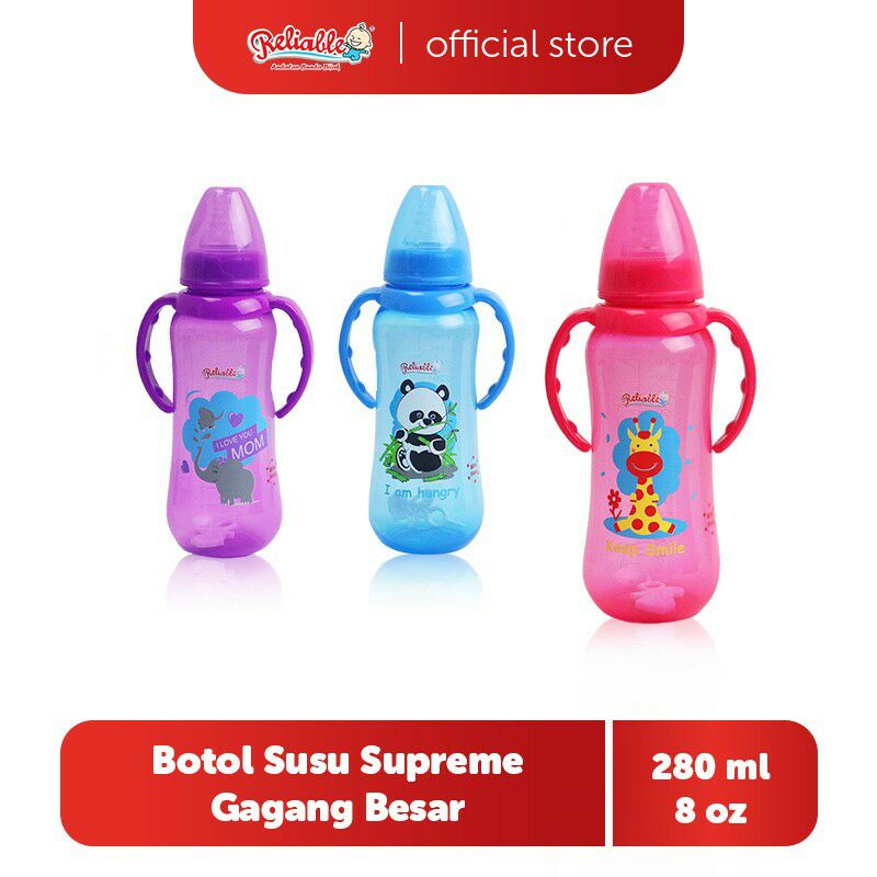 Reliable  Botol Susu Supreme PP Gagang Besar 280ml RBS-9903