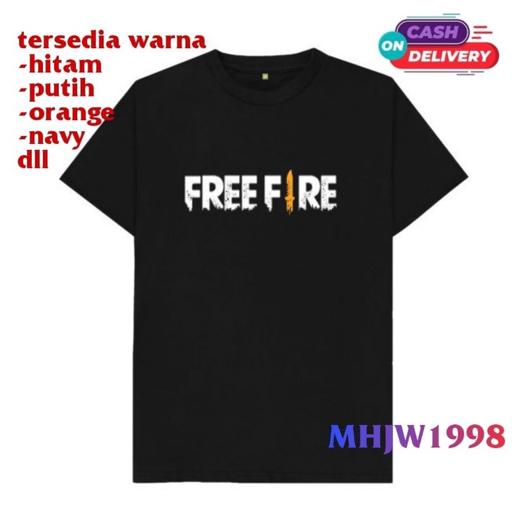 kaos anak free fire ff/baju anak free fire ff/t shirt anak free fire ff, kaos anak game free fire ff