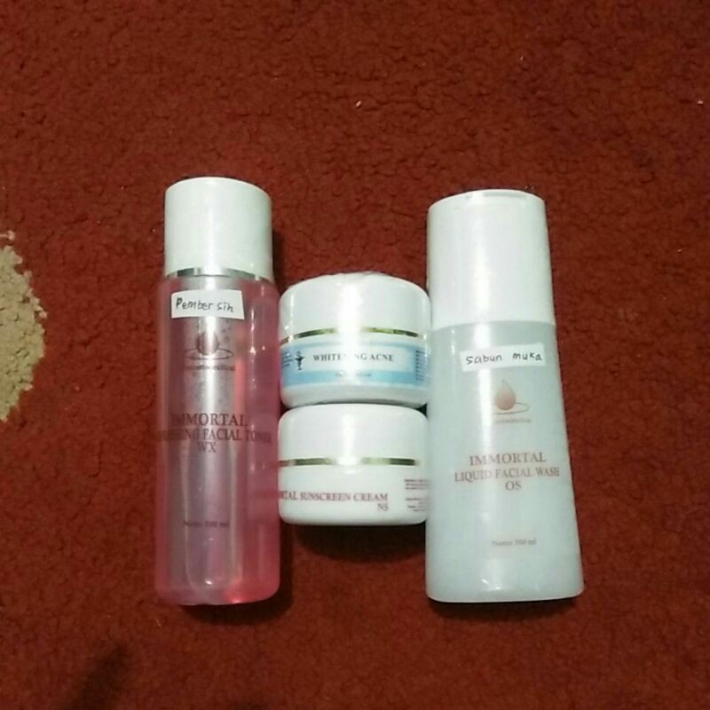(SKINCARE) AMAN BPOM paket perawatan acne jerawat immortal COD