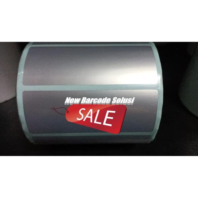 

STIKER LABEL Silvermate 80x30 | 80 x 30 CORE 1 INCH ISI 1000 PCS