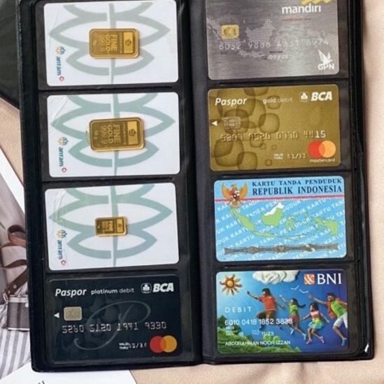 

DISKON !! 9.9 Album kartu nama 128 slot/name card holder/album atm/album logam mulia/tempat kartu nama [KODE 443]