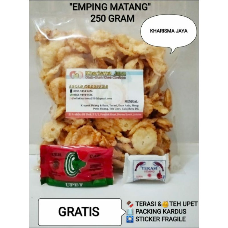 

Emping Manis 250gram Oleh Oleh Khas Cirebon